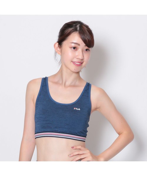 VacaSta Swimwear(バケスタ　スイムウェア（レディース）)/【FILA】杢ブラトップ/ネイビー