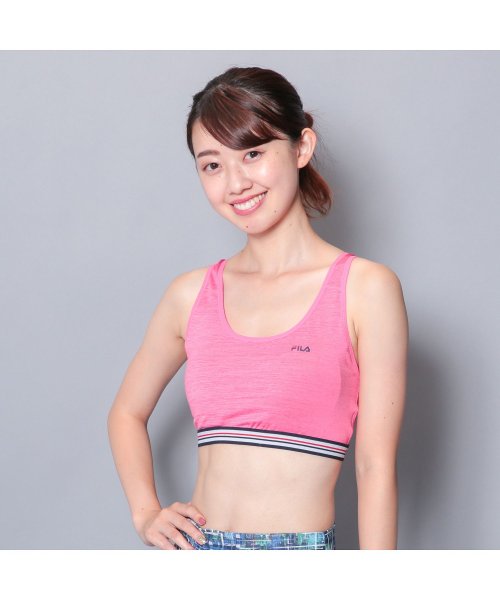 VacaSta Swimwear(バケスタ　スイムウェア（レディース）)/【FILA】杢ブラトップ/ピンク