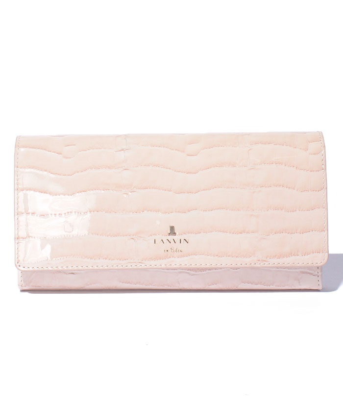 LANVINenBleu(バッグ) マゼンダ フラップ長財布 ピンクベージュ F LANVINenBleu(バッグ) マゼンダ フラップ長財布 ピンクベージュ F