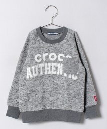 crocs(KIDS WEAR)(クロックス（キッズウェア）)/CROCSメランジ裏起毛トレーナー/グレー