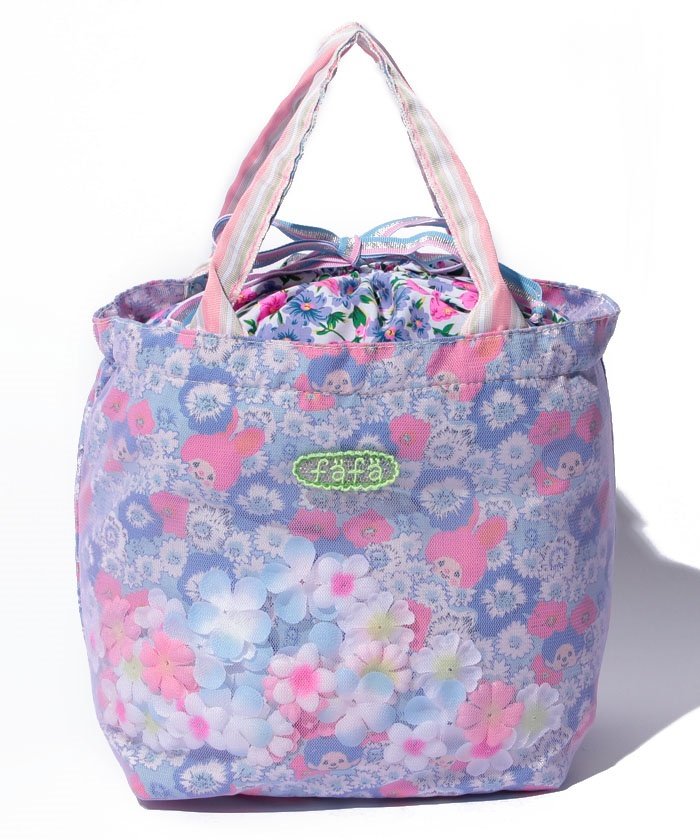 Neola 造花入りトートバッグ モンチッチ チムたん フェフェ Fafa Magaseek Neola 造花入りトートバッグ モンチッチ チムたん フェフェ Fafa Magaseek
