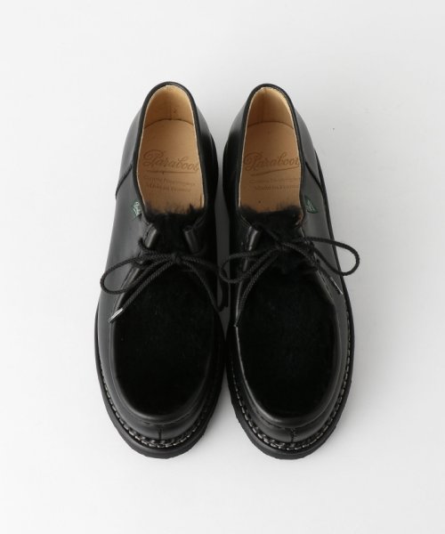 BEAUTY&YOUTH UNITED ARROWS(ビューティーアンドユース　ユナイテッドアローズ)/＜PARABOOT＞MICHAEL LAPIN レザー×ファーコンビシューズ/BLACK