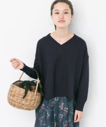 URBAN RESEARCH(アーバンリサーチ)/リブ付きポンチプルオーバー/NAVY