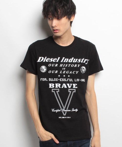 DIESEL(ディーゼル)/【メンズ】DIESEL(アパレル)　00SQRS　0091B　900　T‐SHIRTS/ブラック