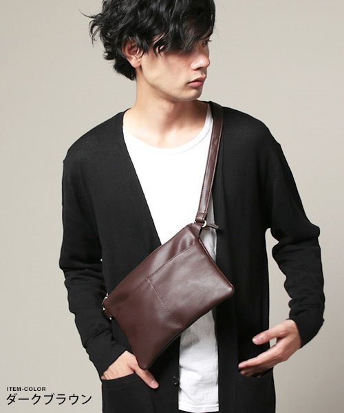 Pu レザー サコッシュ メンズ レディース ユニセックス ショルダーバッグ バッグ ザ カジュアル The Casual Magaseek