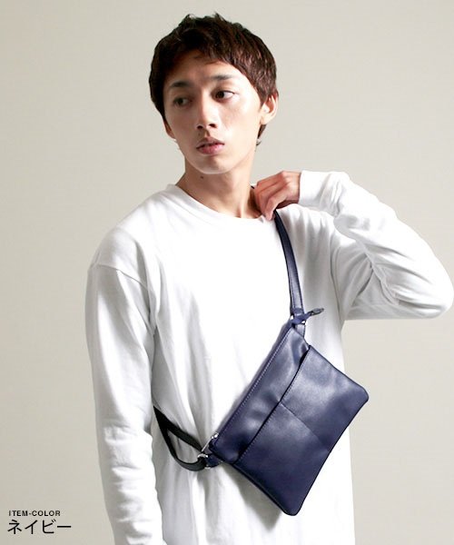 Pu レザー サコッシュ メンズ レディース ユニセックス ショルダーバッグ バッグ ザ カジュアル The Casual Magaseek