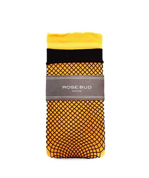 ROSE BUD(ローズバッド)/3wayカラー×編み靴下/オレンジ1
