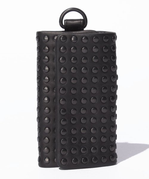 PATRICK STEPHAN(パトリックステファン)/Leather　key　case　’all‐studs’/ブラック