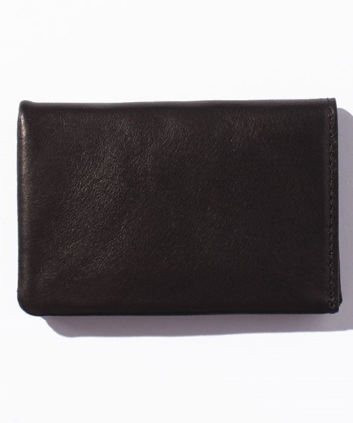 PATRICK STEPHAN(パトリックステファン)/Leather　card　case　’minimal’　shine/ブラック