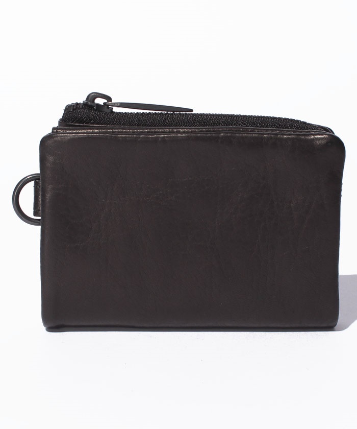 Leather micro wallet 'minimal' shine 2(500568775) | パトリック