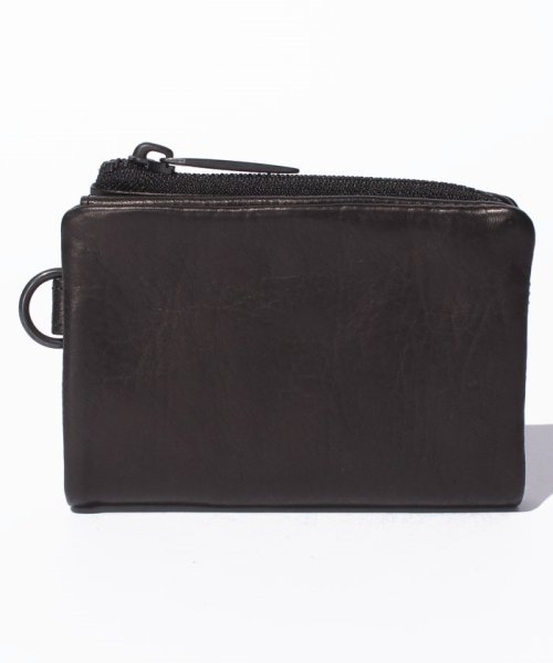 PATRICK STEPHAN(パトリックステファン)/Leather　micro　wallet　’minimal’　shine　2/ブラック