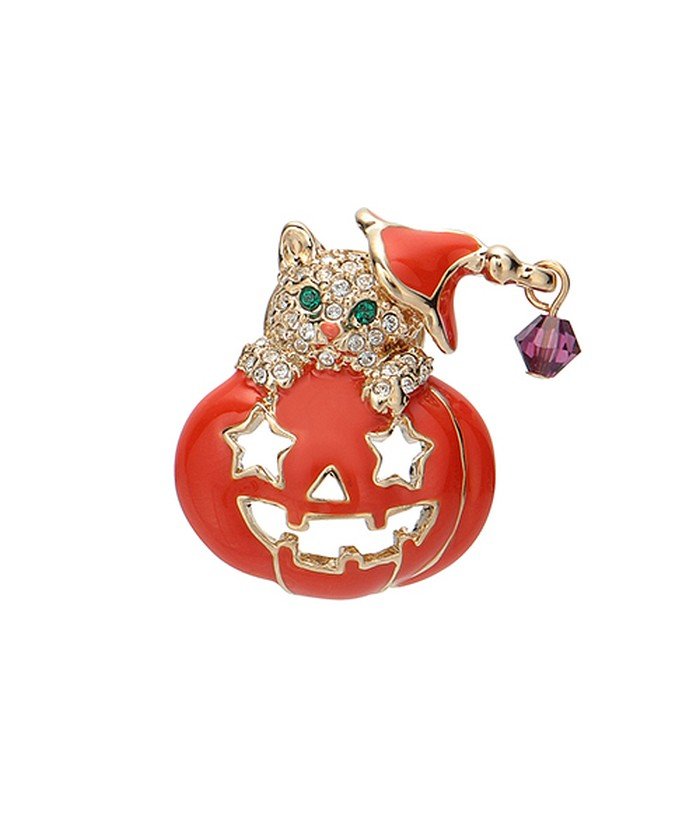 ハロウィン ネコ カボチャブローチ プラス ヴァンドーム Plus Vendome Magaseek ハロウィン ネコ カボチャブローチ プラス ヴァンドーム Plus Vendome Magaseek