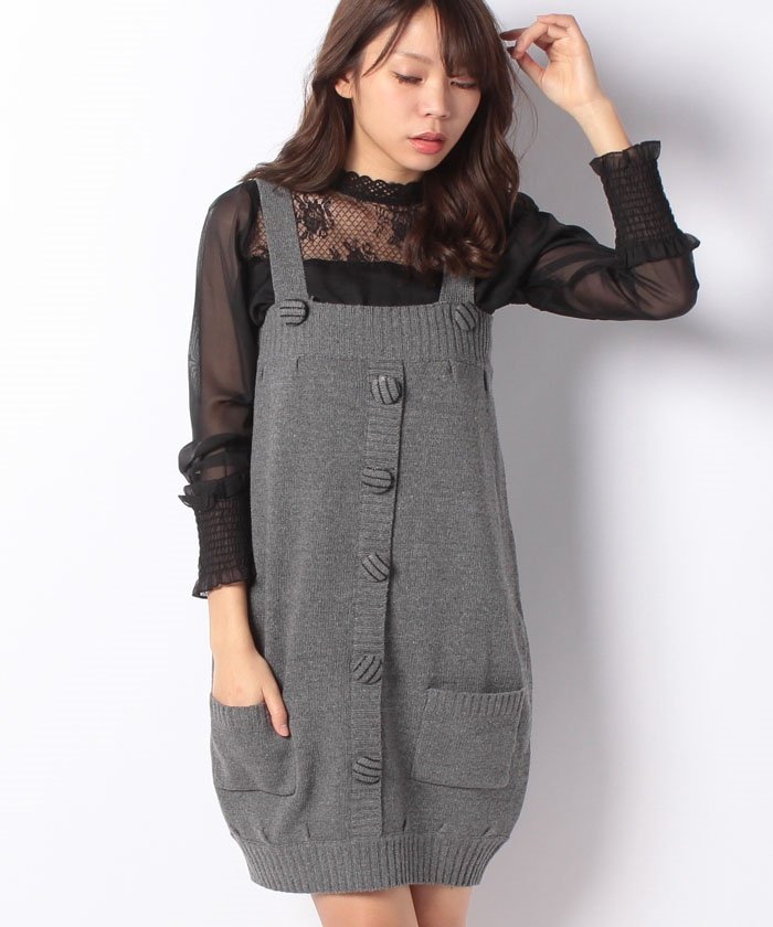 ニットワンピースサロペット風 スタイルブロック レディース Styleblock Magaseek ニットワンピースサロペット風 スタイルブロック レディース Styleblock Magaseek