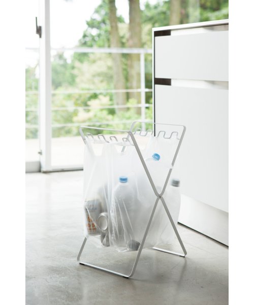 レジ袋スタンド プレート S ホワイト ヤマザキ Yamazaki Magaseek