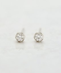 TAKE-UP/［セカンドピアス］Ptフィオレットセッティングダイヤモンドピアス0.1ct/500611371