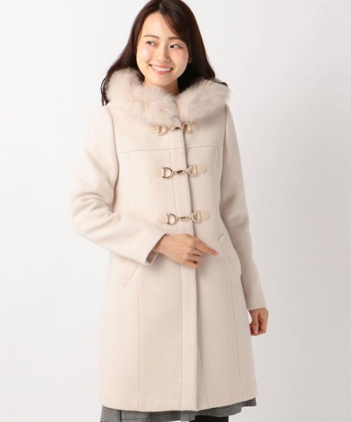 ラブモスキーノ かわいい ベージュ ダッフルコート ジャケット ロング  