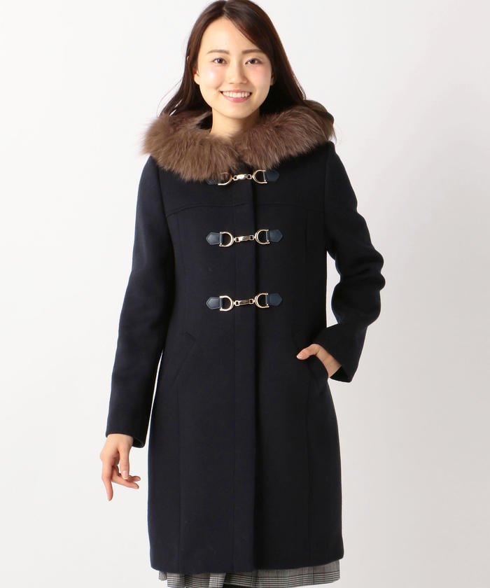 ビットロングダッフルコート ミッシュマッシュ Misch Masch Magaseek