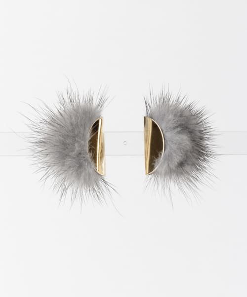 URBAN RESEARCH Sonny Label(アーバンリサーチサニーレーベル)/dix　METAL FUR EARRING∴/グレー