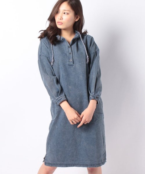 デニム風パーカーワンピース スタイルブロック レディース Styleblock Magaseek デニム風パーカーワンピース スタイルブロック レディース Styleblock Magaseek