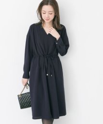 URBAN RESEARCH(アーバンリサーチ)/ウエストドロストタックとろみワンピース/NAVY