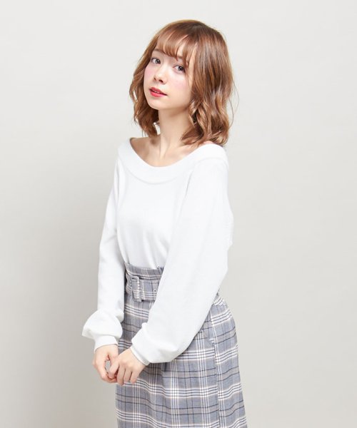 セール リブオフショルダー ニット イング Ingni Magaseek