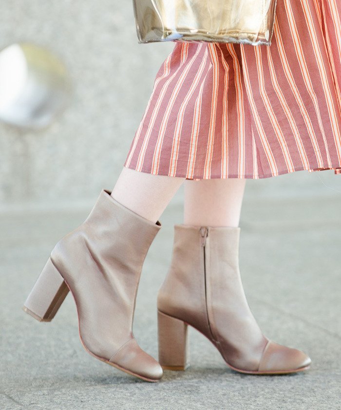 セール サテン デニムショートブーツ アダム エ ロペ Adam Et Rope Magaseek