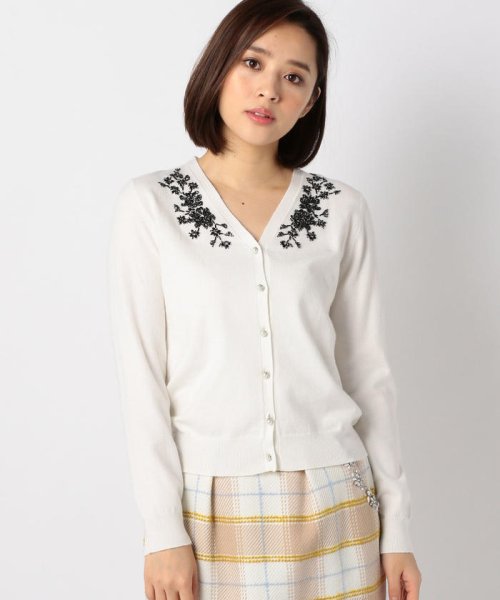 セール ビーズ刺繍カーディガン ミッシュマッシュ Misch Masch Magaseek