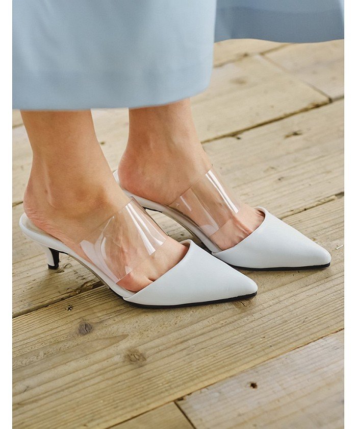 クリアベルトポインテッドミュール リエディ Re Edit Magaseek