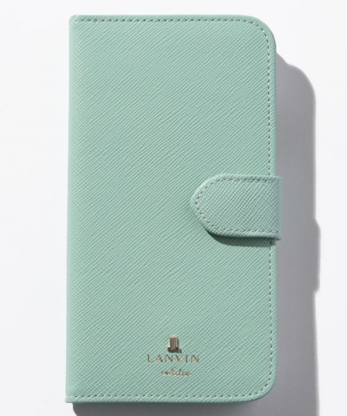 LANVIN en Bleu(BAG)(ランバンオンブルー（バッグ）)/リュクサンブール iPhoneX 手帳型モバイルケース/ミント