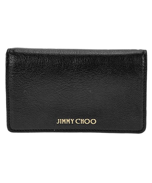 JIMMY CHOO(ジミーチュウ)/ジミーチュウ 二つ折り財布(小銭入れ付)/ブラック