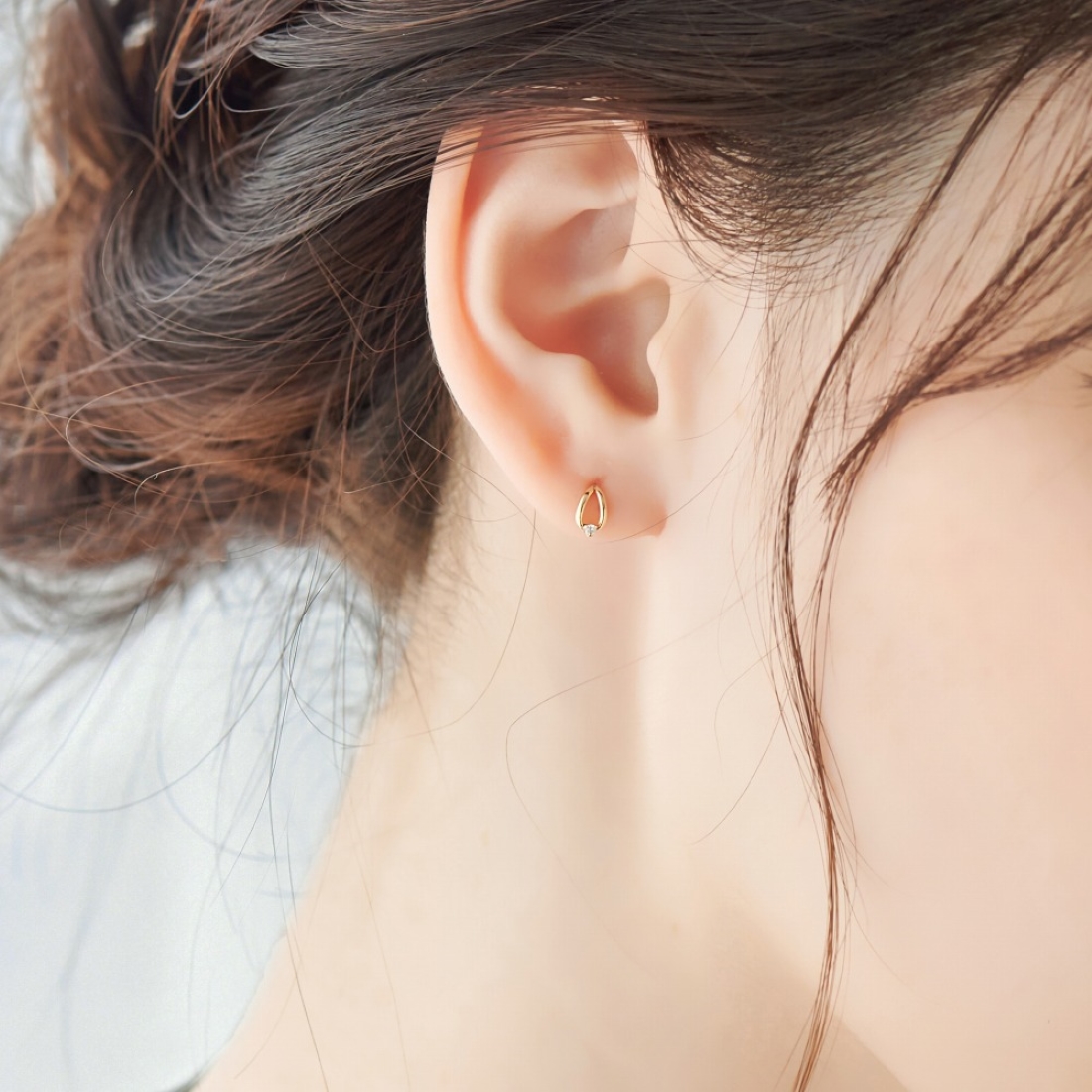 セール】【K10】リーフダイヤモンドピアス(500797756) | フィービィー