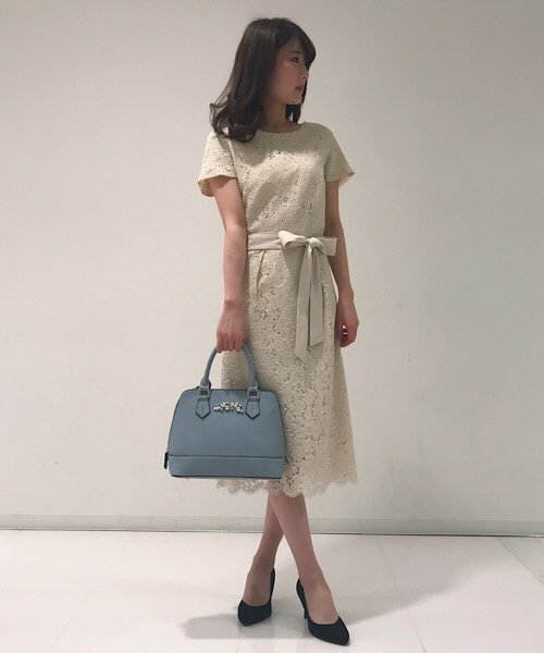 セール 70 Off コードレース半袖ウエストリボンワンピース エイミーパール バイ パウダーシュガー Eimy Peal By Powder Sugar Magaseek