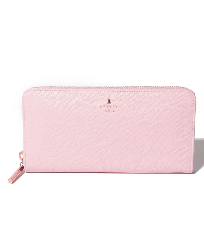 LANVINenBleu(バッグ) LANVIN en Bleu リュクサンブール ラウンドファスナー長財布 ペールピンク F LANVINenBleu(バッグ) LANVIN en Bleu リュクサンブール ラウンドファスナー長財布 ペールピンク F