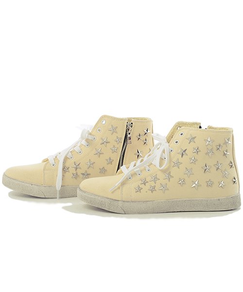 Sb Select シルバーバレットセレクト 星柄スタッズハイカットスニーカー エスビーセレクト Sb Select Magaseek