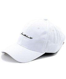 healthknit(ヘルスニット)/Healthknit ツイル刺繍キャップ メンズ 帽子 CAP ベースボールキャップ ロゴ 刺繍 ワンポイント ユニセックス ブランド ホワイト ブラック タイ/ホワイト