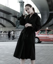 marjour(マージュール)/RIBBON　CUFF　TRENCH　COAT/ブラック