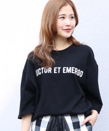 Bou Jeloud(ブージュルード)/【WEB限定】ビッグシルエット厚地Tシャツ/ブラック