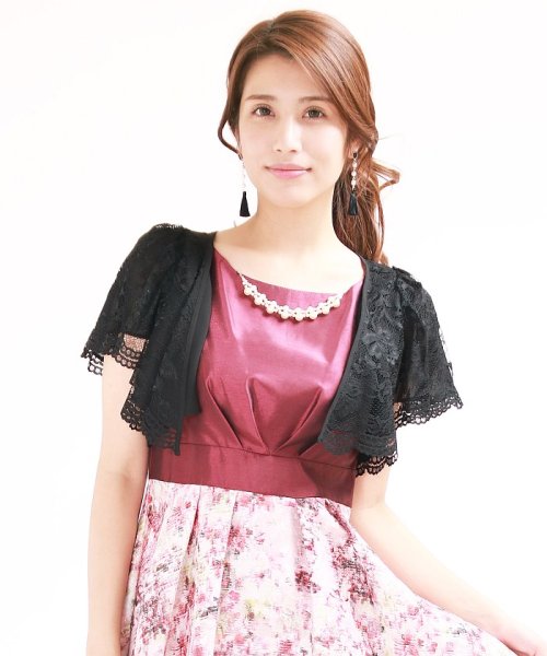 結婚式 二次会 パーティー シフォン レースリバーシブルボレロ ブルーイースト Blueeast Magaseek