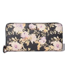 rienda(BAG)(リエンダ（バッグ）)/【rienda】VINTAGE　ROSE　FLOWER　PRINT　ラウンドジップウォレット/BK