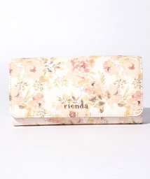 rienda(BAG)(リエンダ（バッグ）)/【rienda】VINTAGE　ROSE　FLOWER　PRINT　フラップロングウォレット/BE