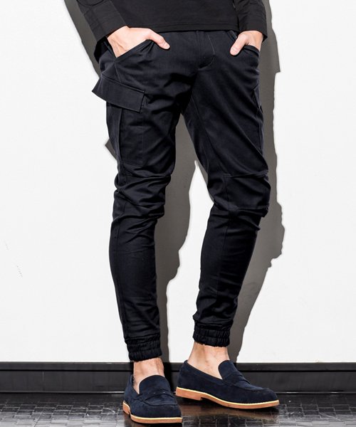 number n ine denim ナンバーナインデニム コットンツイルリブカーゴ