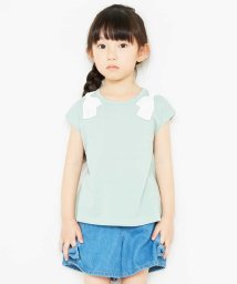 a.v.v(KID'S)(アー・ヴェ・ヴェキッズ)/[100－130]ショルダーリボンカットソー[WEB限定サイズ]/グリーン