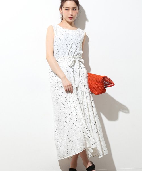 セール 30 Off Web限定 ドットプリントノースリーブワンピース ビス Vis Magaseek