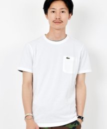 SHIPS MEN(シップス　メン)/LACOSTE: カノコ ポケット Tシャツ/ライトホワイト
