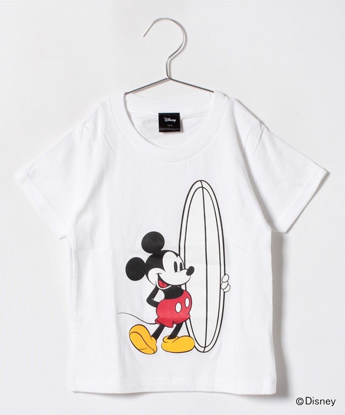 親子リンク キッズ ディズニー ミッキーサーフtシャツ A イッカ キッズ Ikka Kids Magaseek