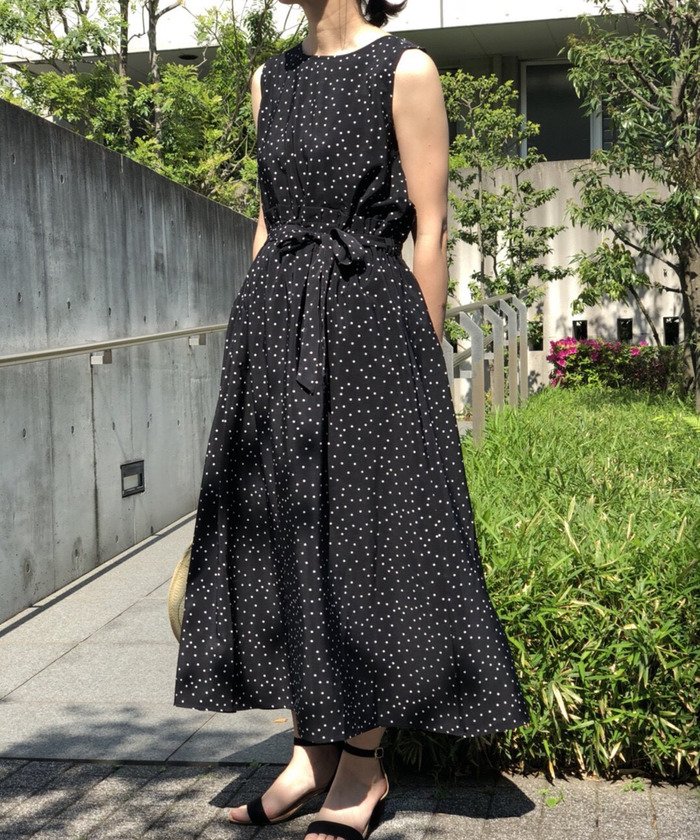 セール Web限定 ドットプリントノースリーブワンピース ビス Vis Magaseek