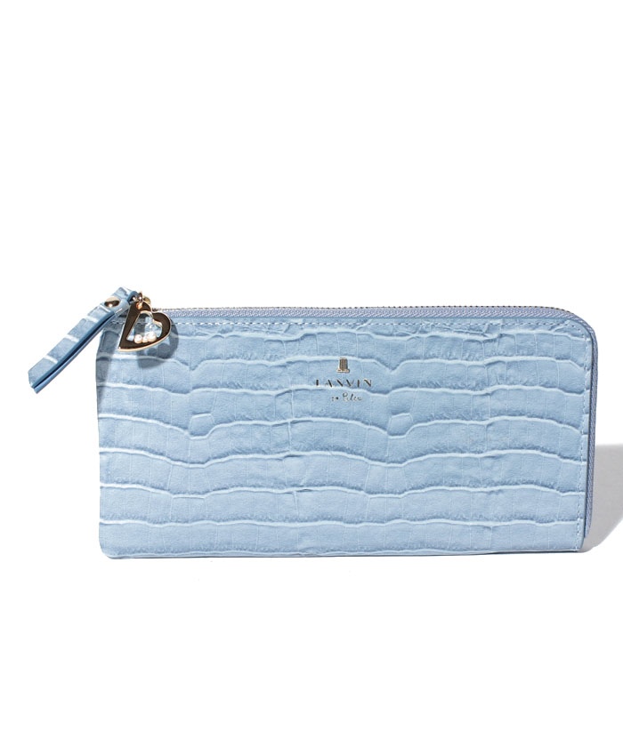 LANVINenBleu(バッグ) マゼンダ Lファスナー長財布 ブルー F LANVINenBleu(バッグ) マゼンダ Lファスナー長財布 ブルー F