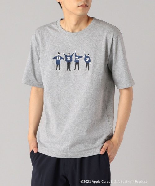 SHIPS MEN(シップス　メン)/SHIPS: THE BEATLES エンブロイダリー Tシャツ/グレー系