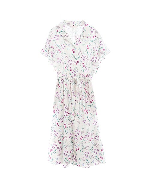 セール ボタニカル花柄プリントシャツワンピース トランテアン ソン ドゥ モード 31 Sons De Mode Magaseek