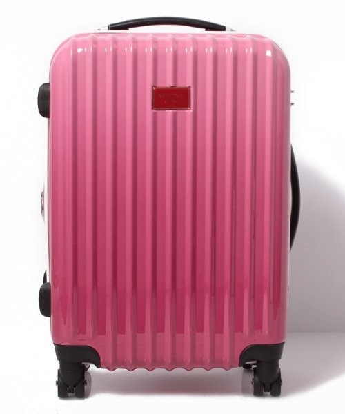 BENETTON (women)(ベネトン（レディース）)/【M】ベネトンジッパー付きキャリーケース・スーツケース容量約49LTSAロック/ピンク